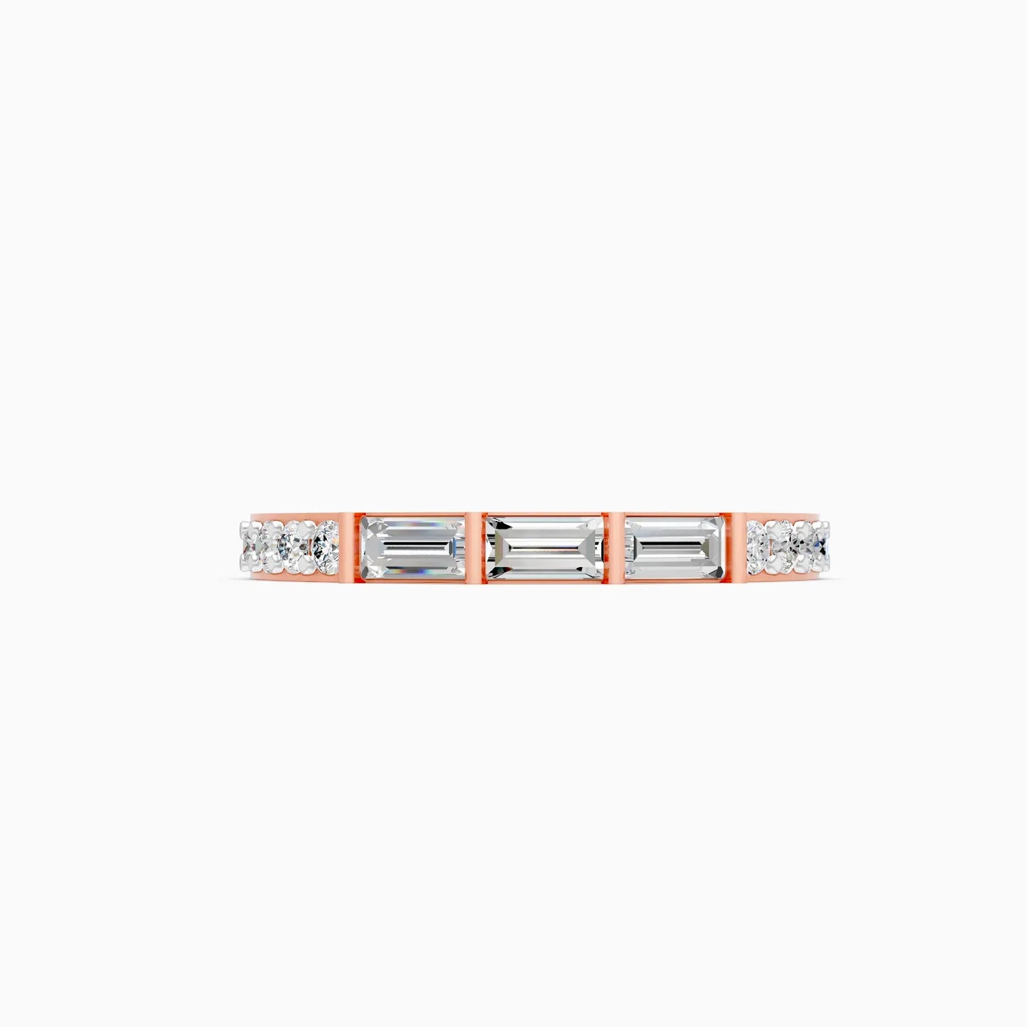 Lab Grown Diamond Half Eternity Band