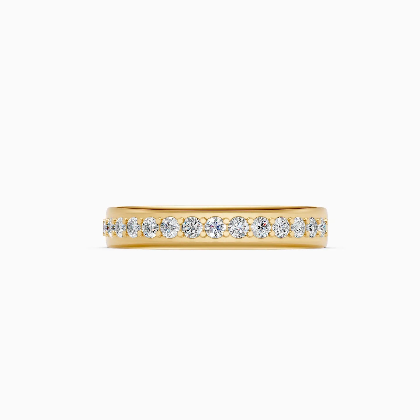 Stackable Diamond Half Eternity Women’s Wedding Band