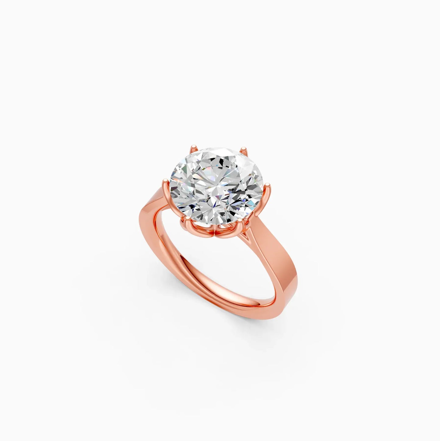 Six Prongs Solitaire Diamond Ring