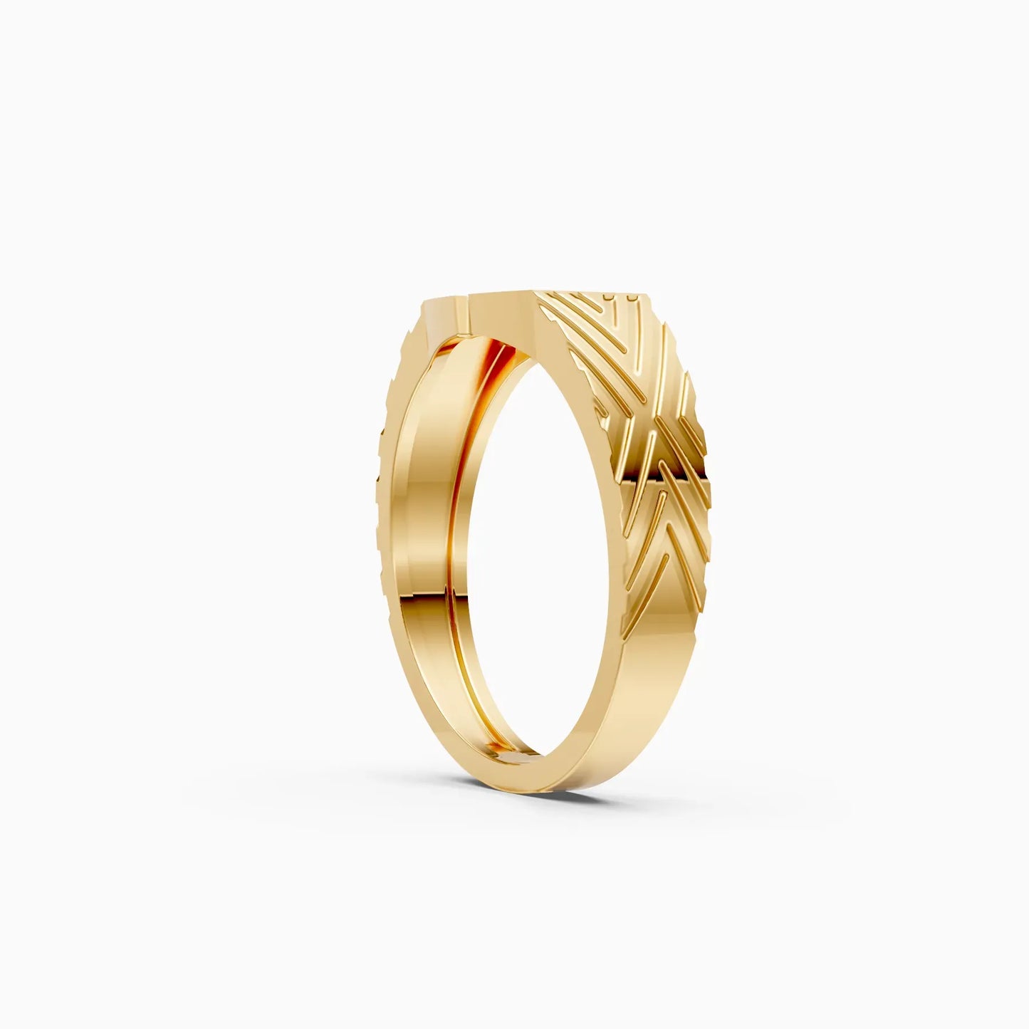 Sparkling Men's Lab Grown Diamond Ring