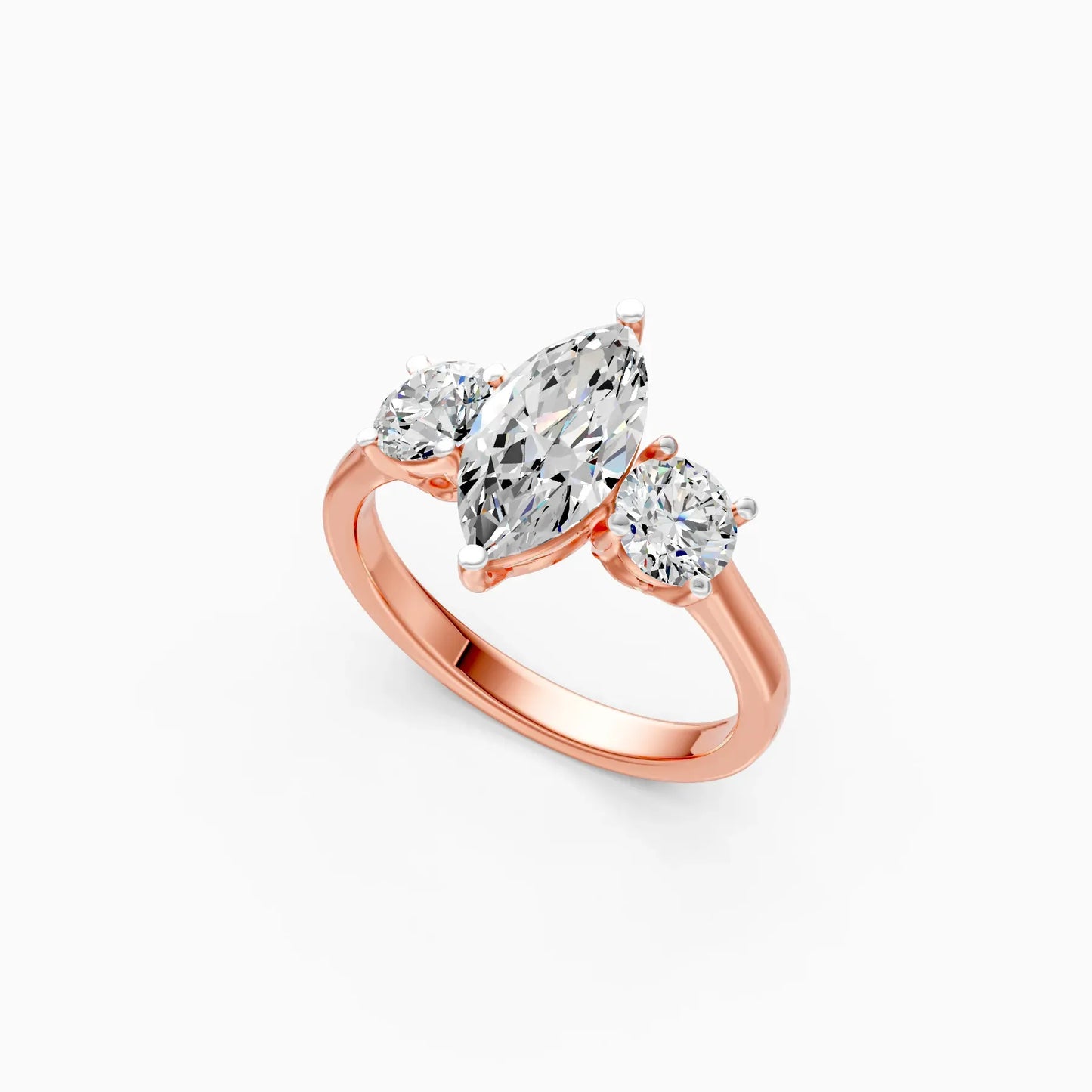 Ever Classic Three Stone Diamond Ring