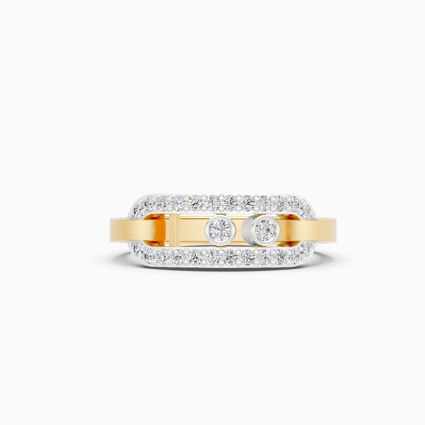 Lab Grown Diamond Open Hexagon Fancy Girls Ring