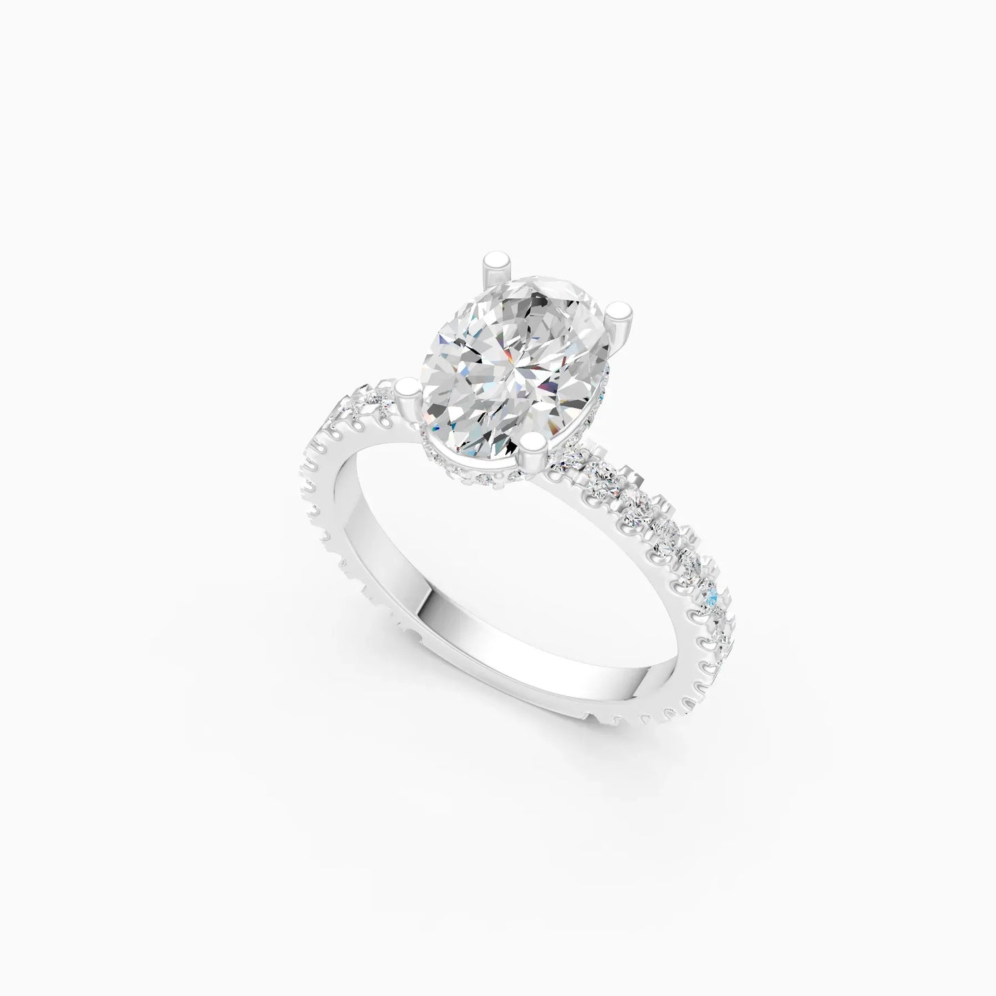 Empress Grace Blink Oval Diamond Ring