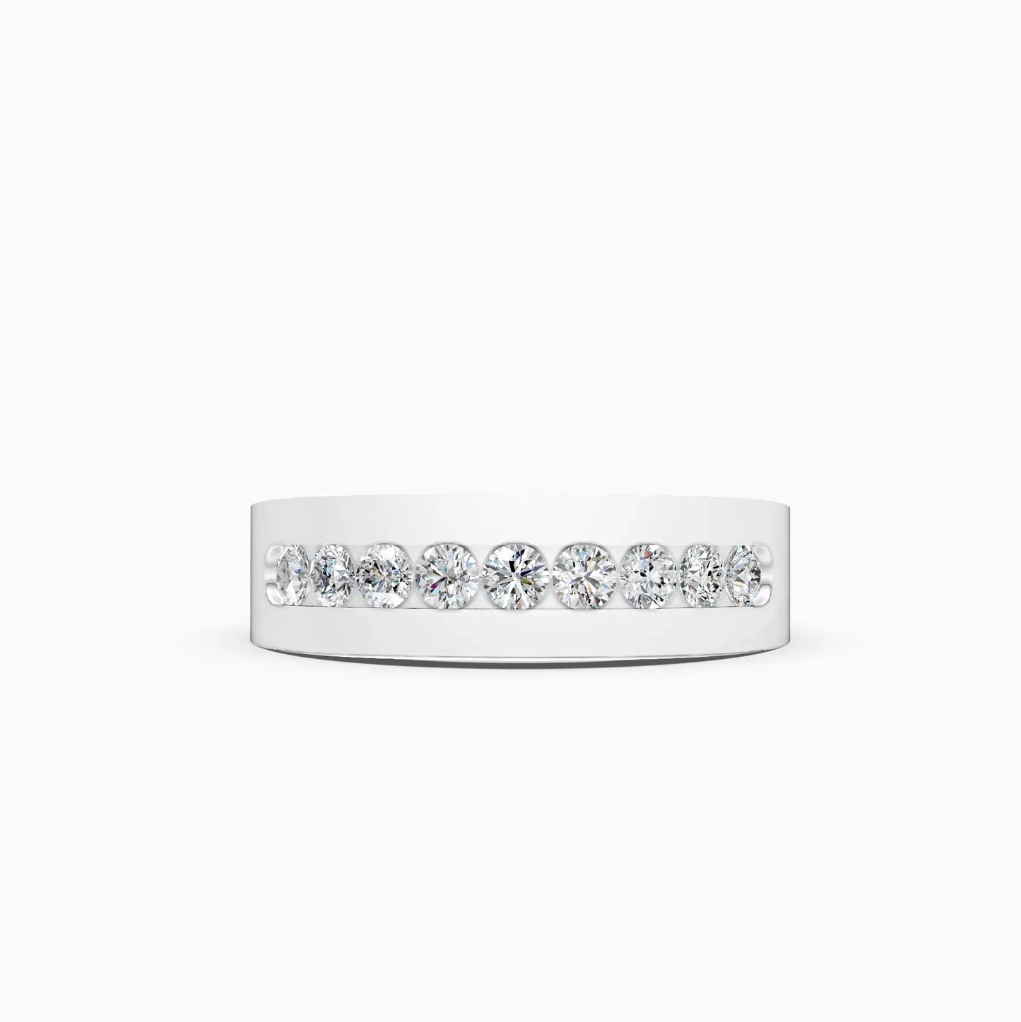 Round Channel Settings Lab Diamond Band