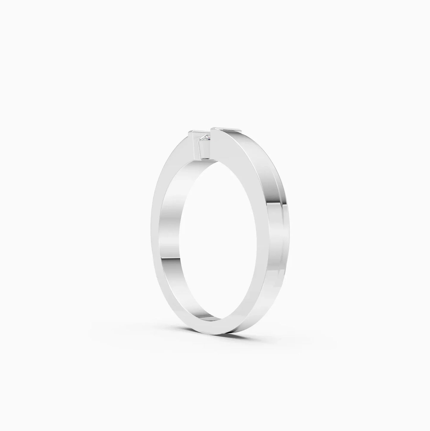 Forever One Round Diamond Tension Setting Ring