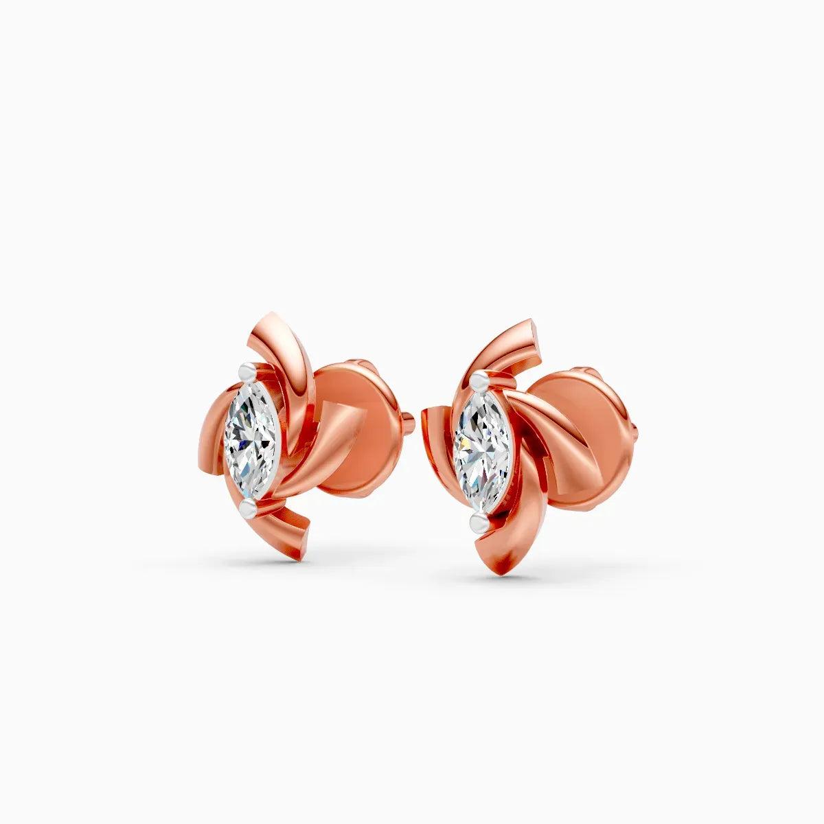 Marquise Swirl Studs