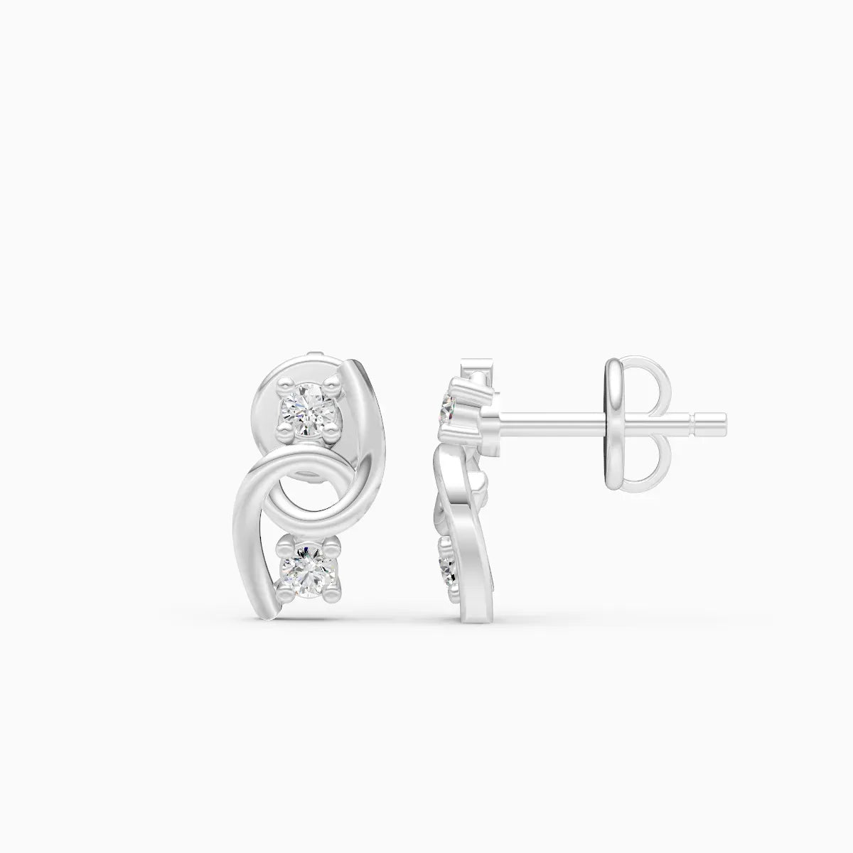 Twisted Diamond Studs