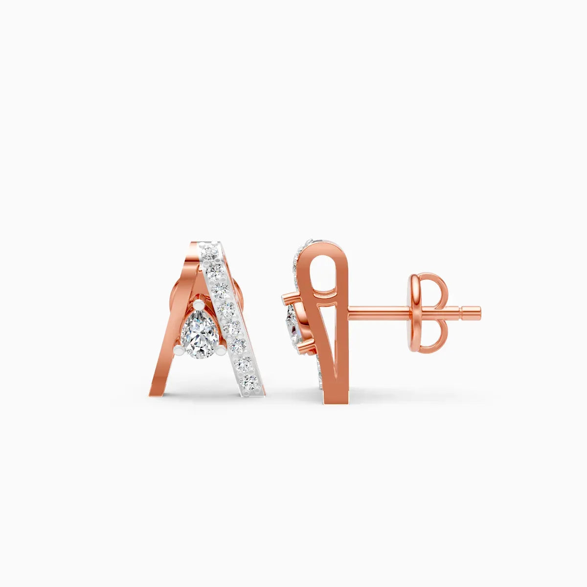 Pear Drop Geometric Studs