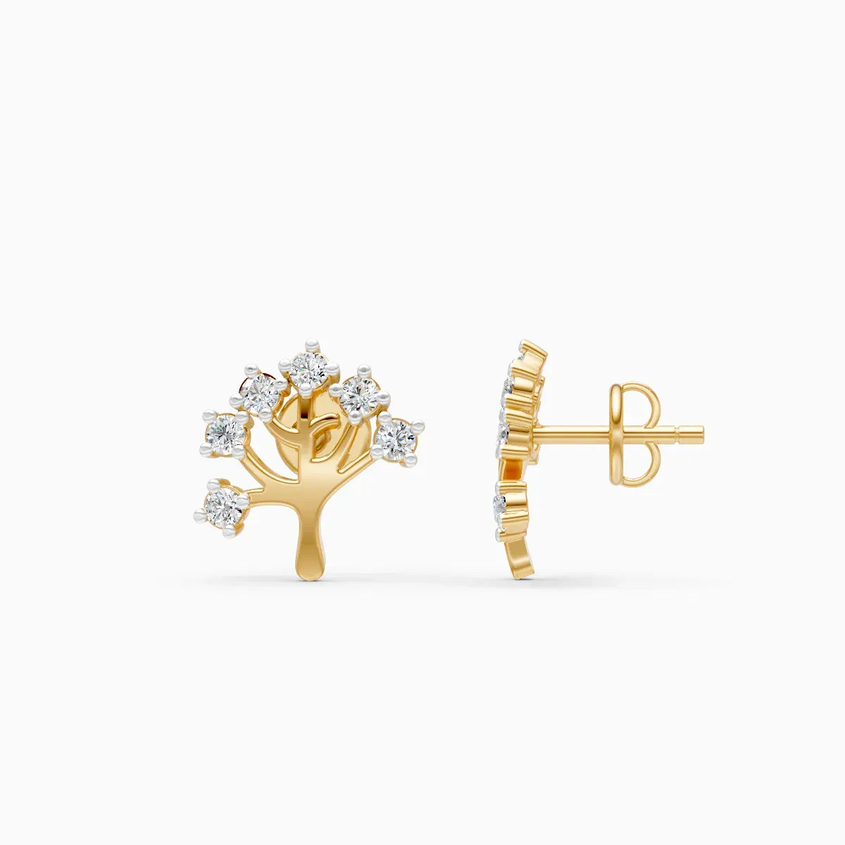 Diamond Tree Studs