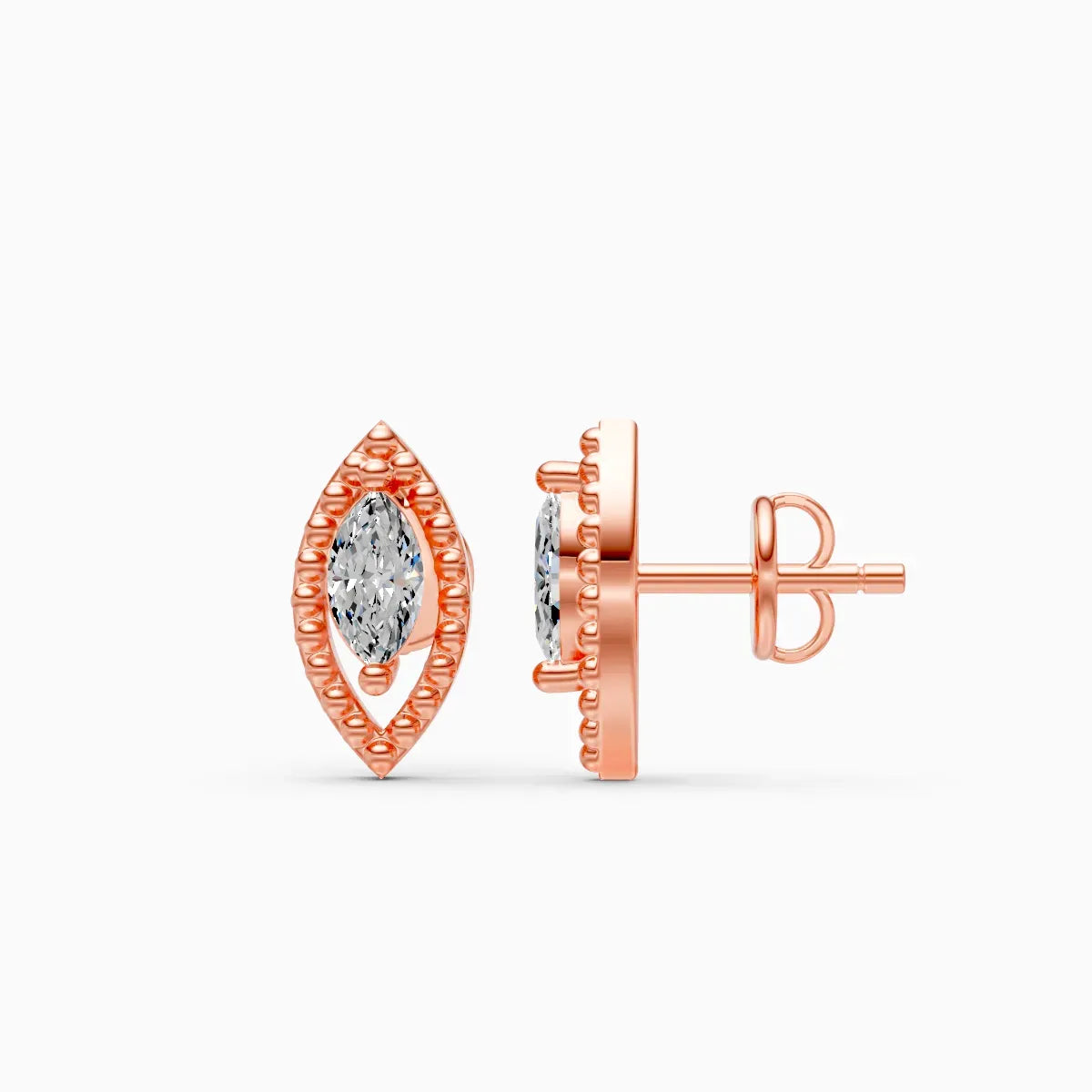 Marquise Diamond Stud Earrings