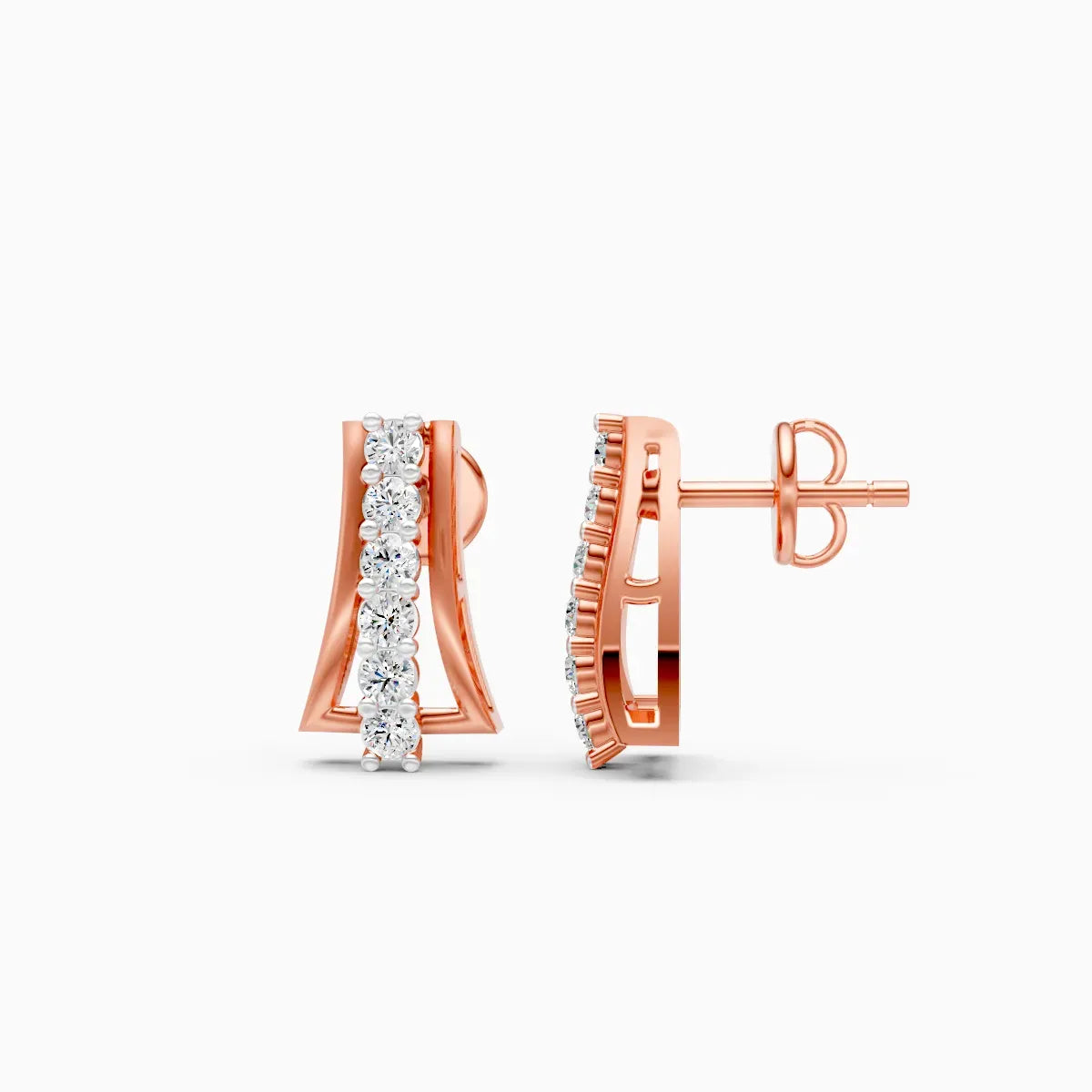 Diamond Curve Bar Studs