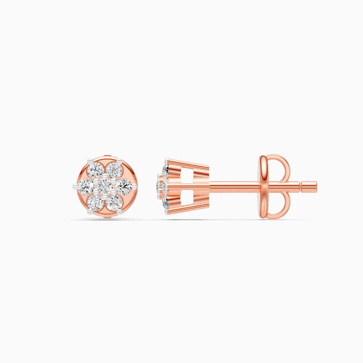 Round Cluster Floral Studs