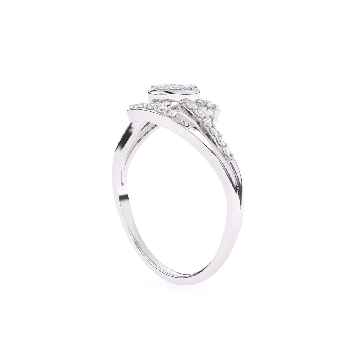 Round 14K Rose Gold Lab grown Diamond Ring