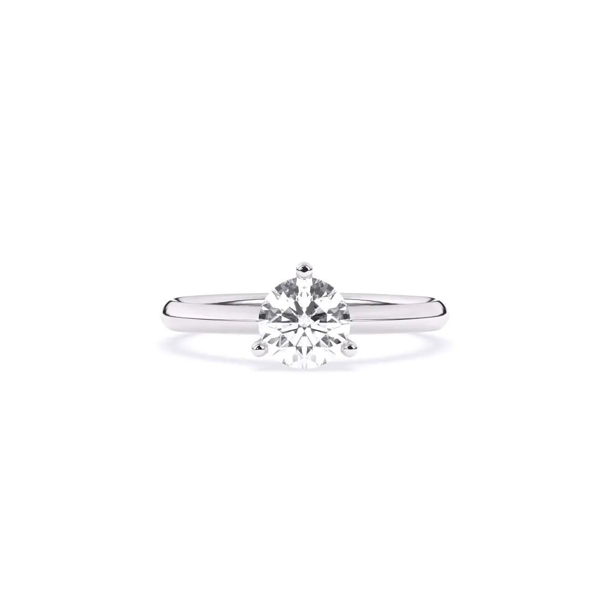 Round Solitaire Diamond Finger Ring