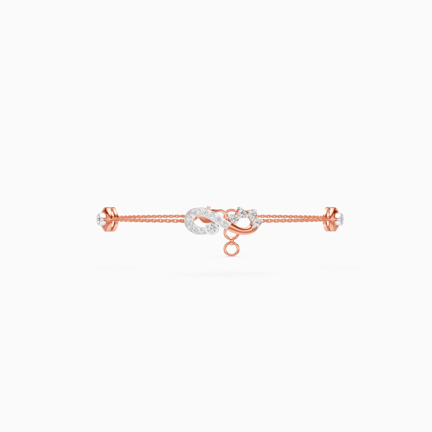 Modern Infinity Style Lab Grown Diamond Bracelet