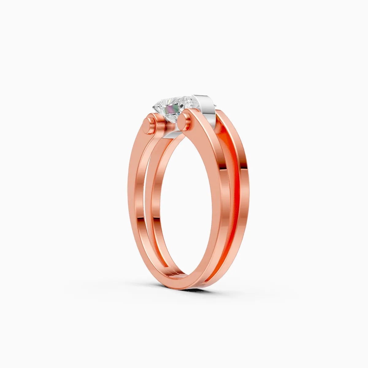 Radiant Solitaire Diamond Ring Modern Elegance