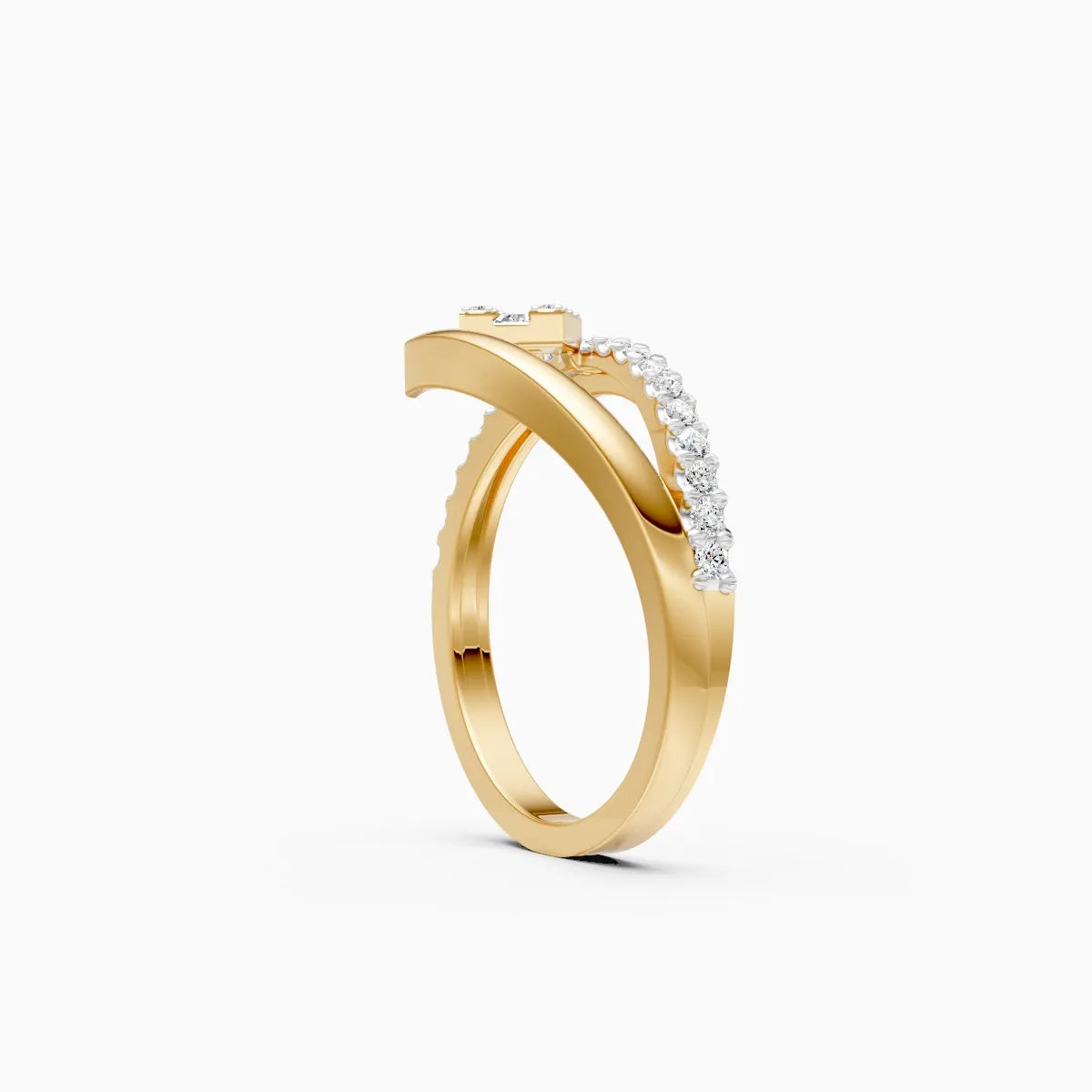 Twin Flow Diamond Cluster Ring