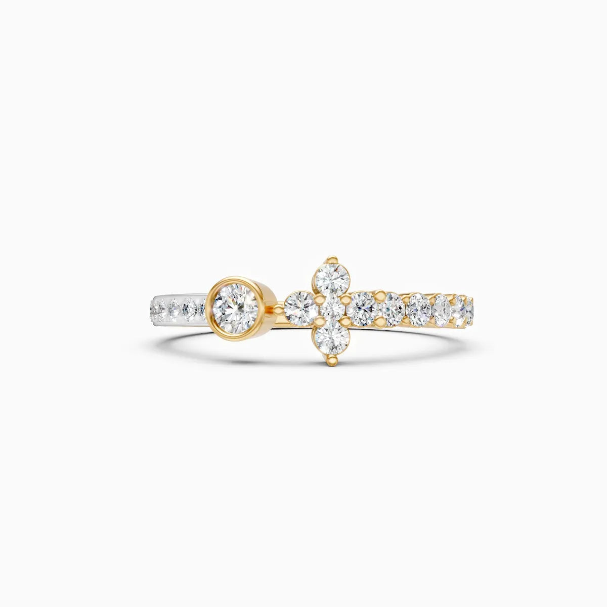 Round Minimalist Lab grown Diamond Ring