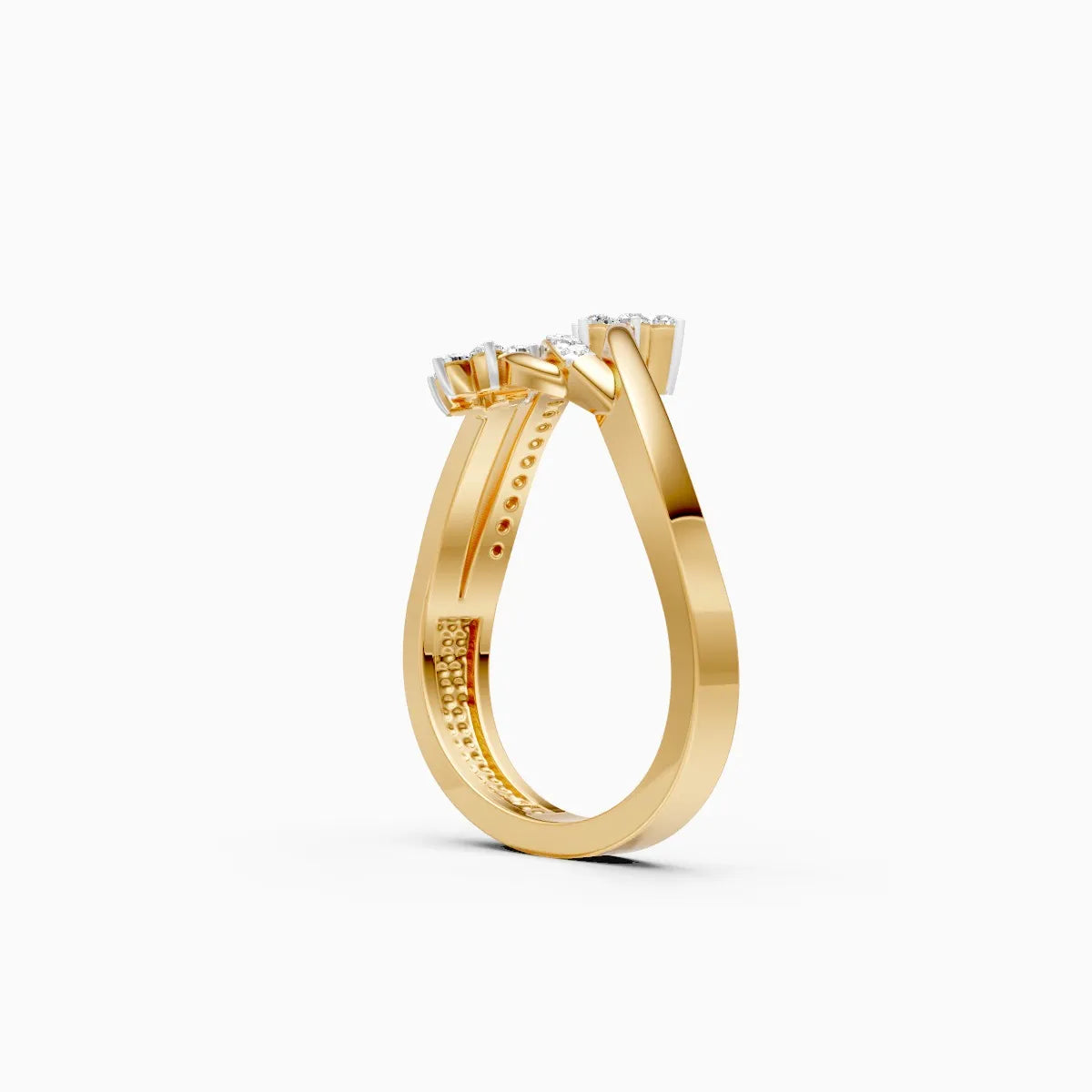 Daisy Duo Twist Diamond Ring