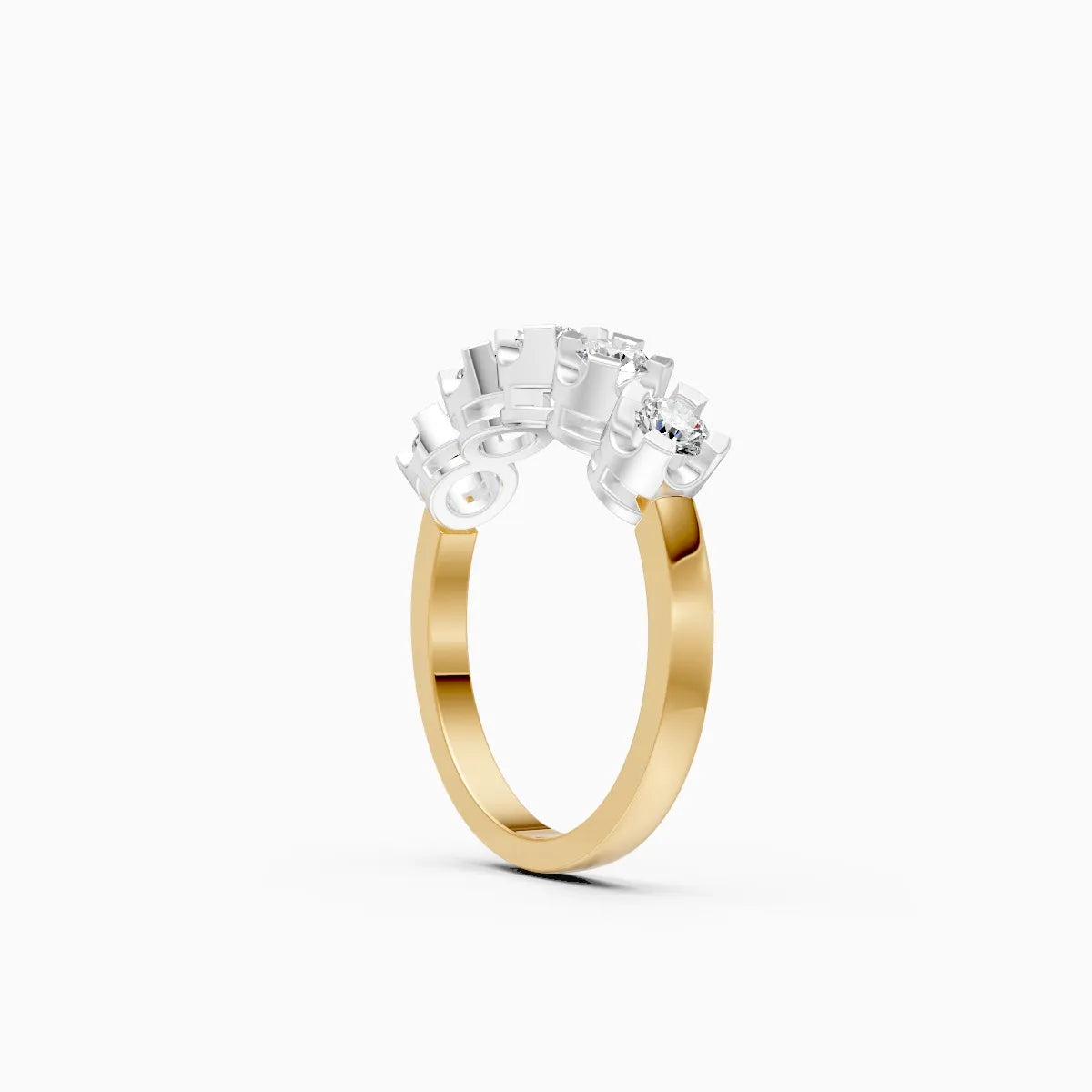 Delicate Five-Stone Diamond Band