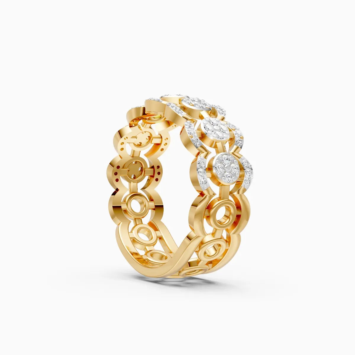 Celestial Charm Multi-Halo Round-Cut Diamond Ring