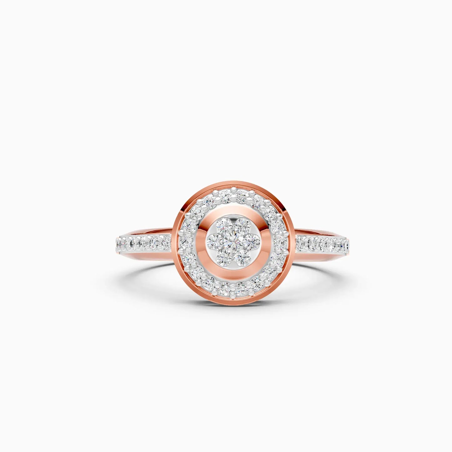 Dazzel Diamond Cluster Fancy Ring