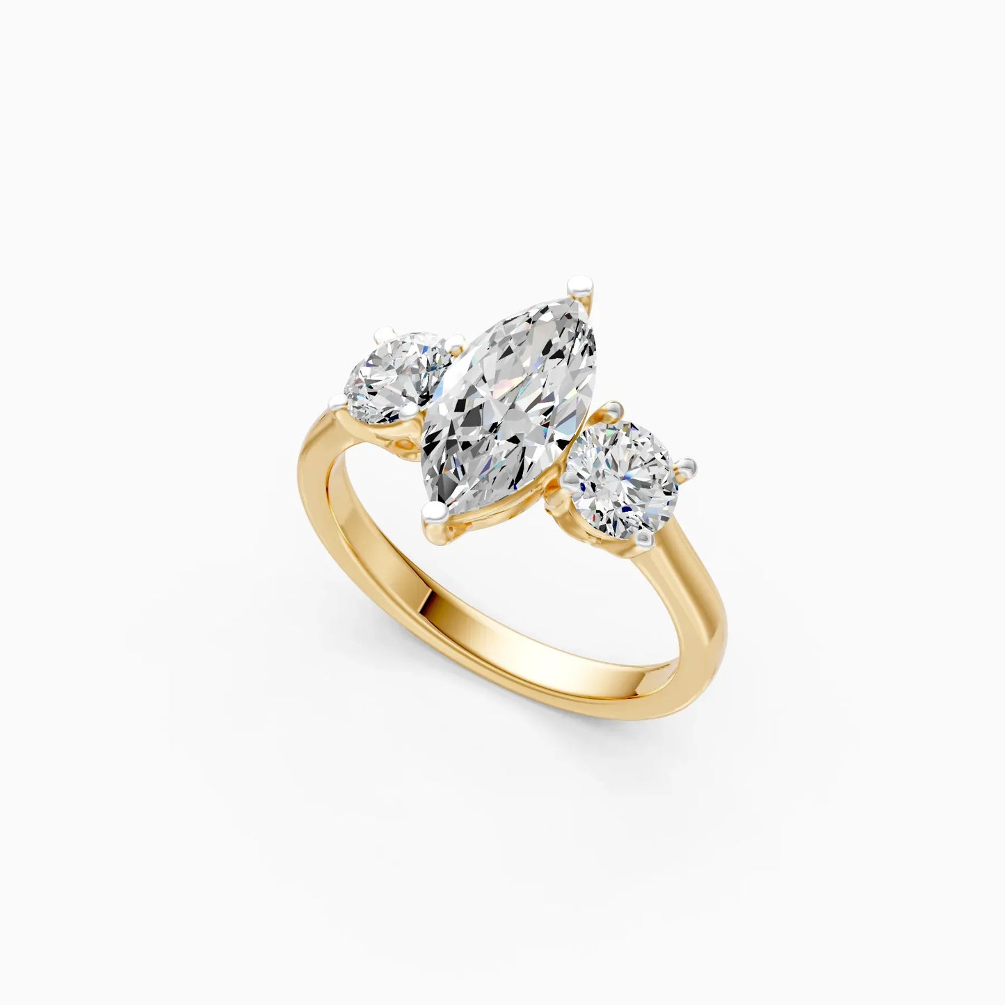 Ever Classic Three Stone Diamond Ring