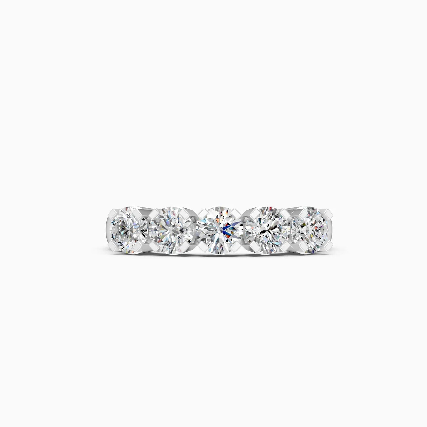 Radiant Circle Symphony Diamond Ring