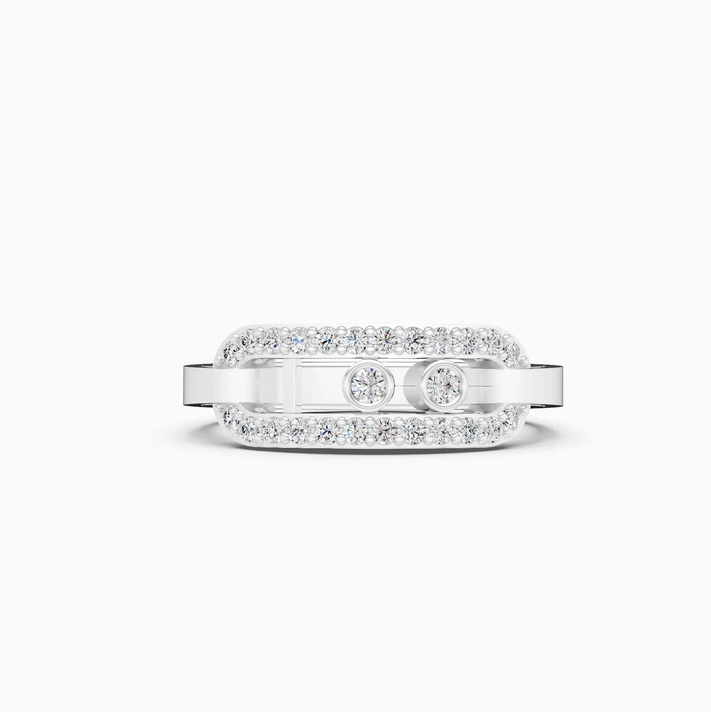 Lab Grown Diamond Open Hexagon Fancy Girls Ring