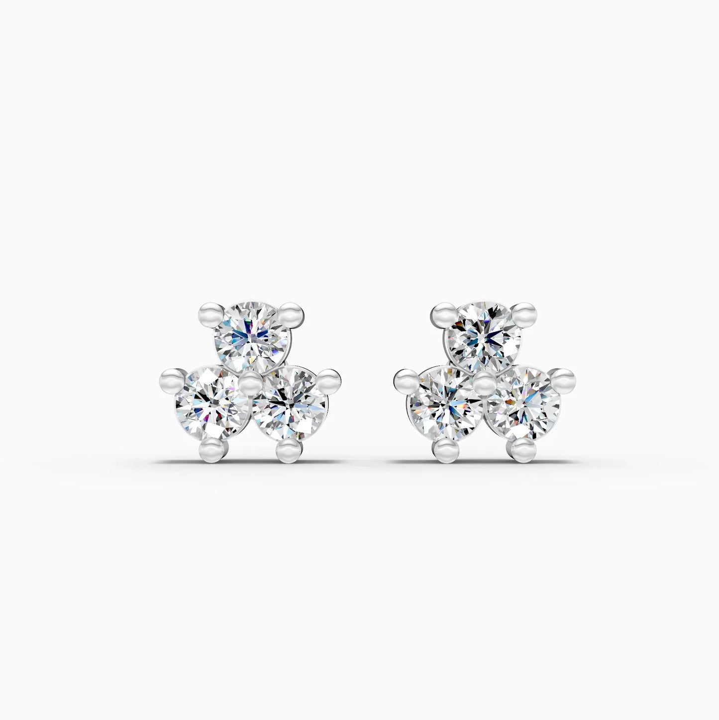 Scalloped Bloom Diamond Studs