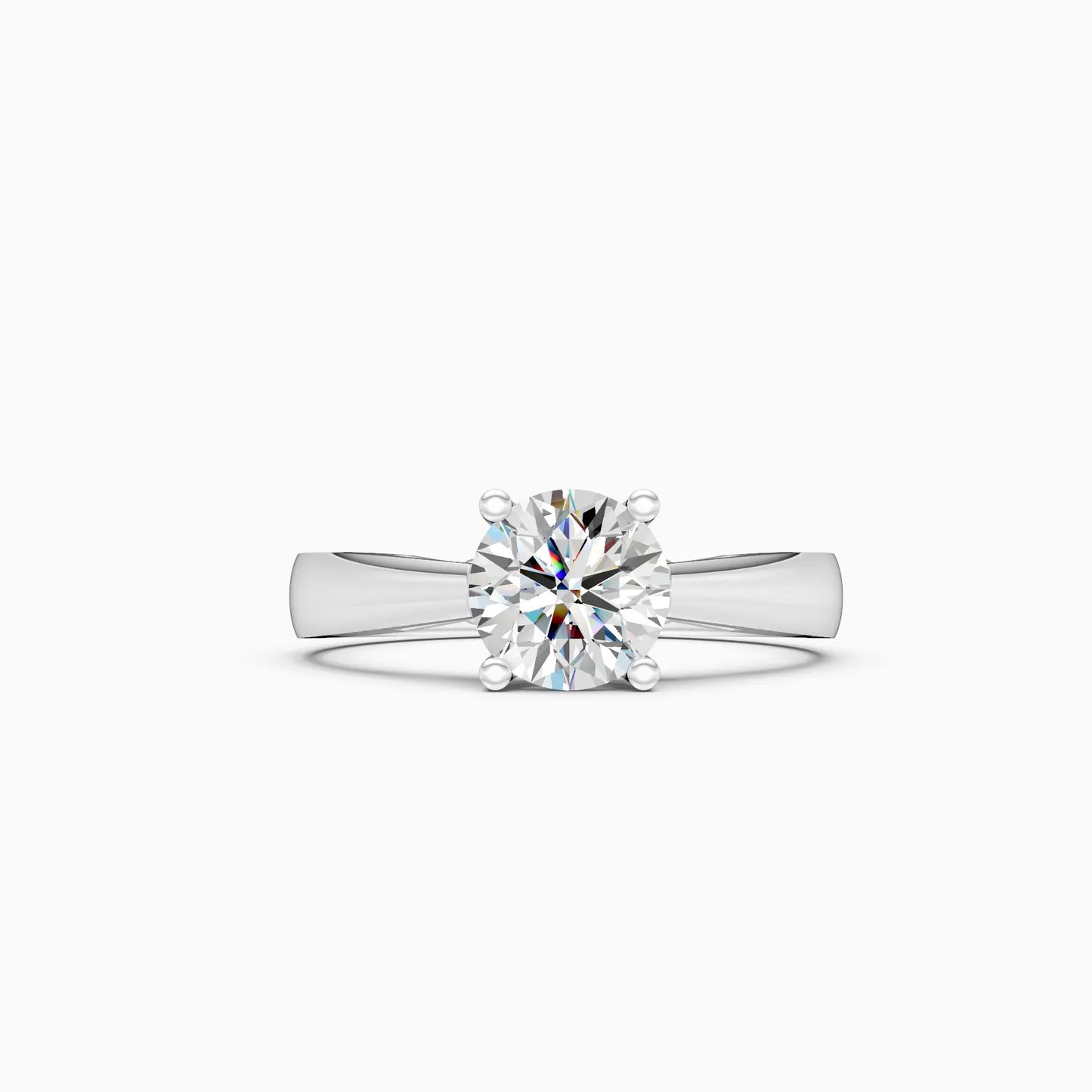 Classic Round Diamond Solitaire Engagement Ring