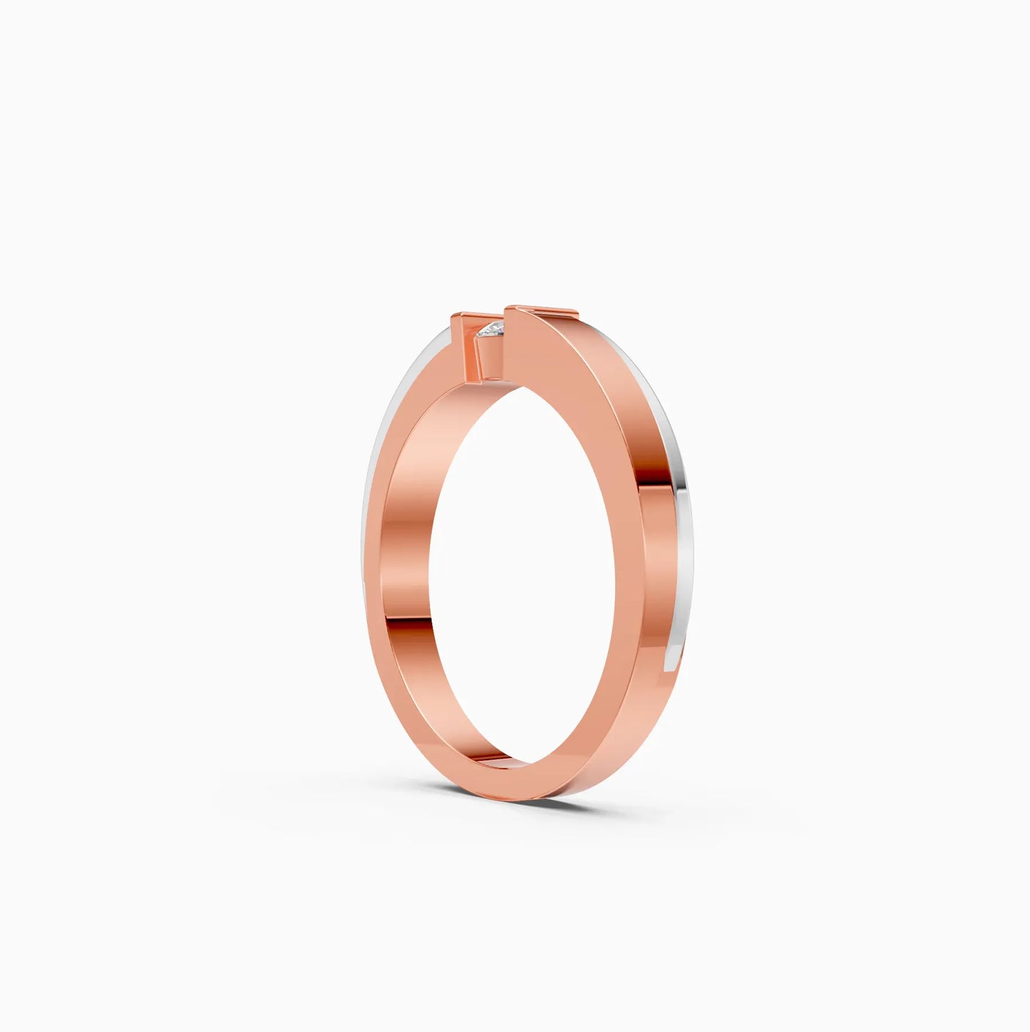 Forever One Round Diamond Tension Setting Ring