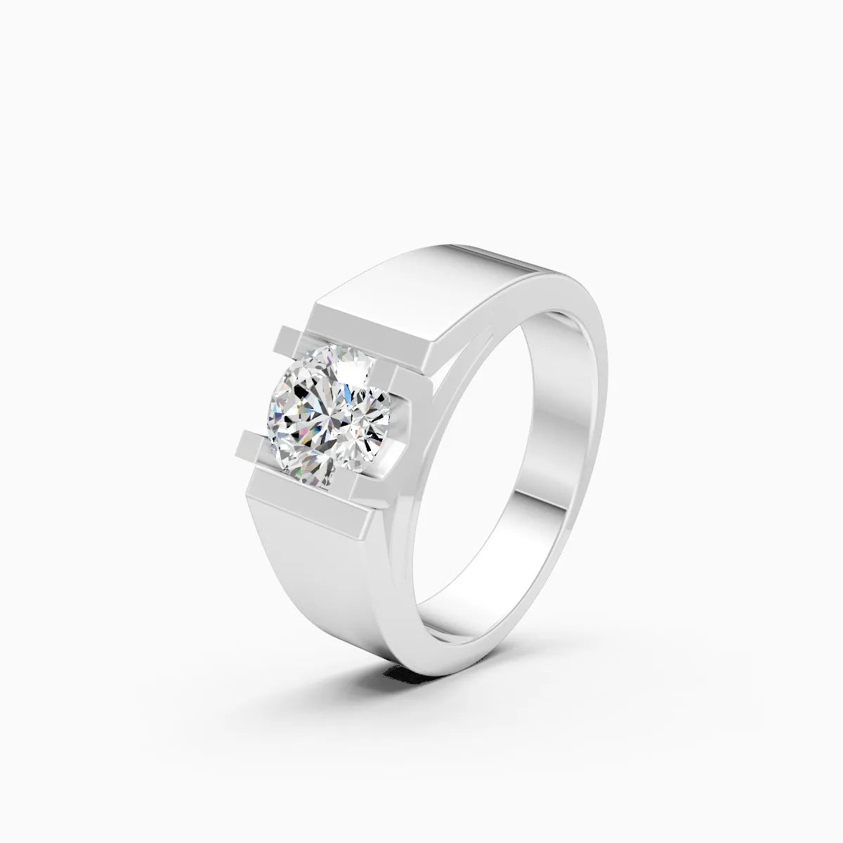 Classic Round Lab Grown Solitaire Diamond Ring