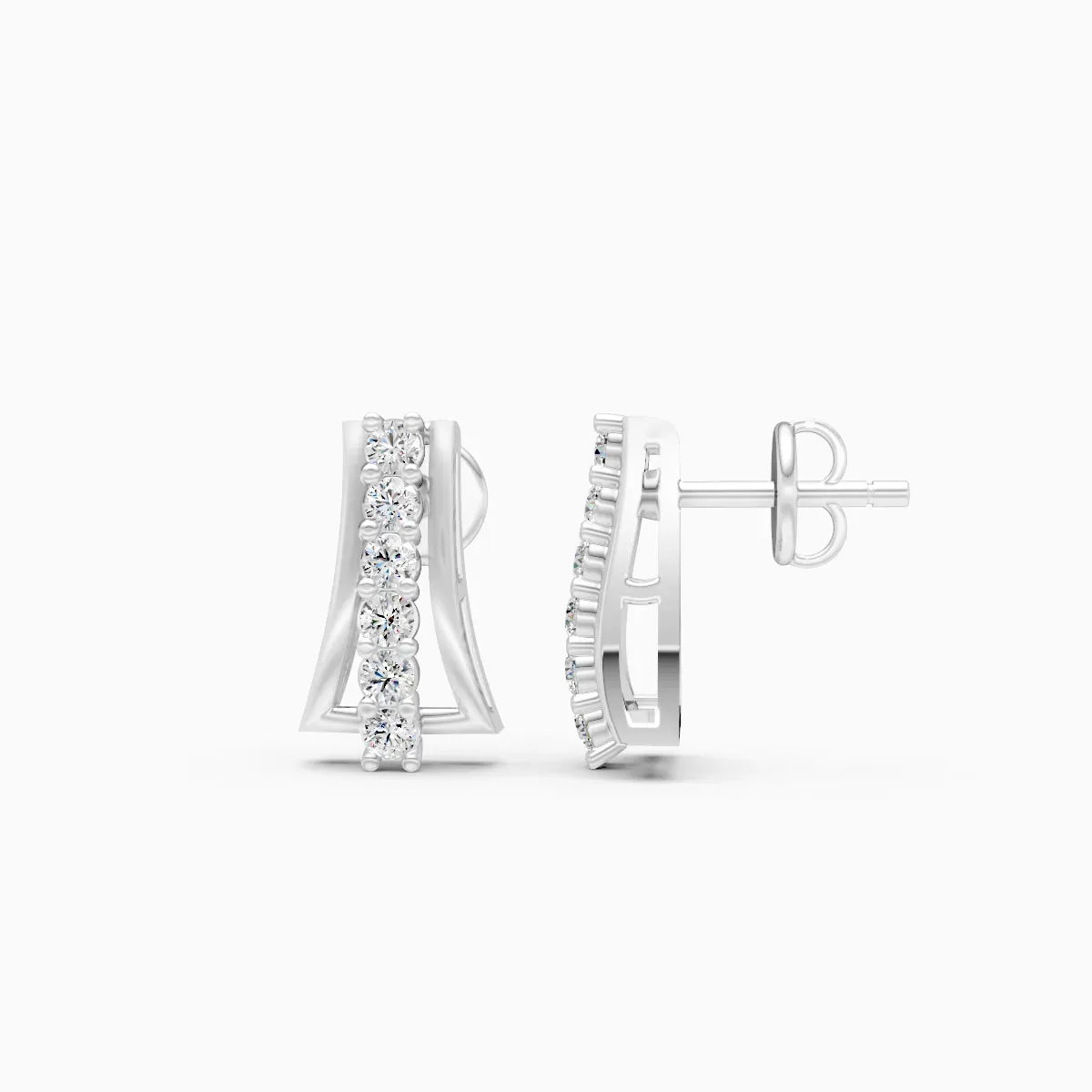 Diamond Curve Bar Studs