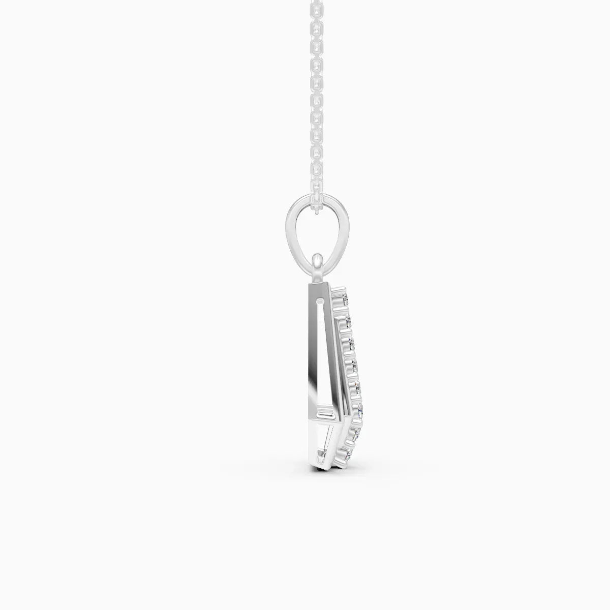 Sculpted Prism Diamond Pendant