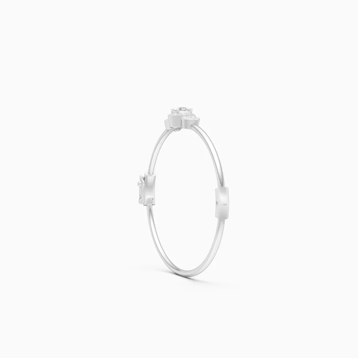 Minimalist Grace Solitaire Bar Diamond Bracelet