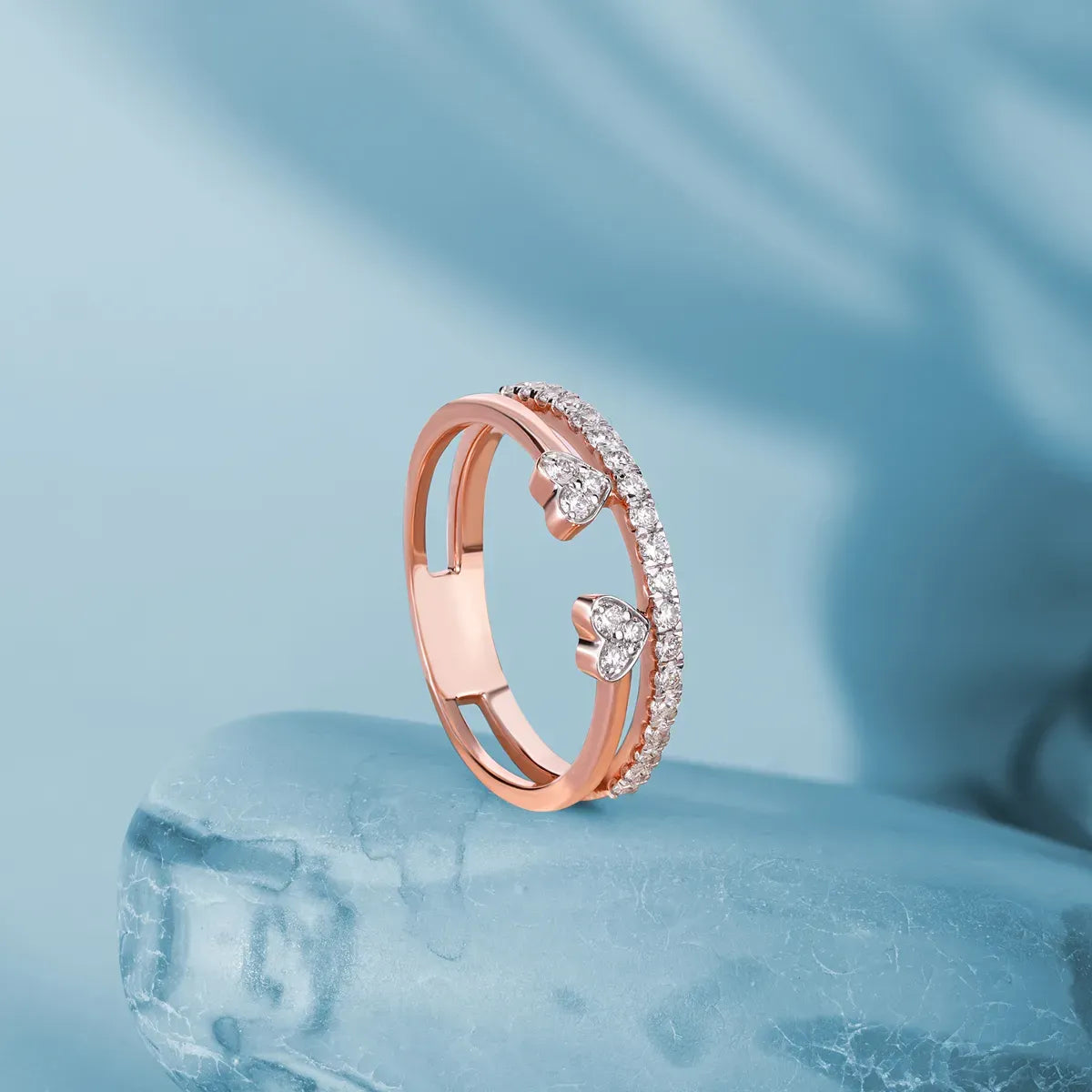Round Heart Lab Grown Diamond Engagement Ring