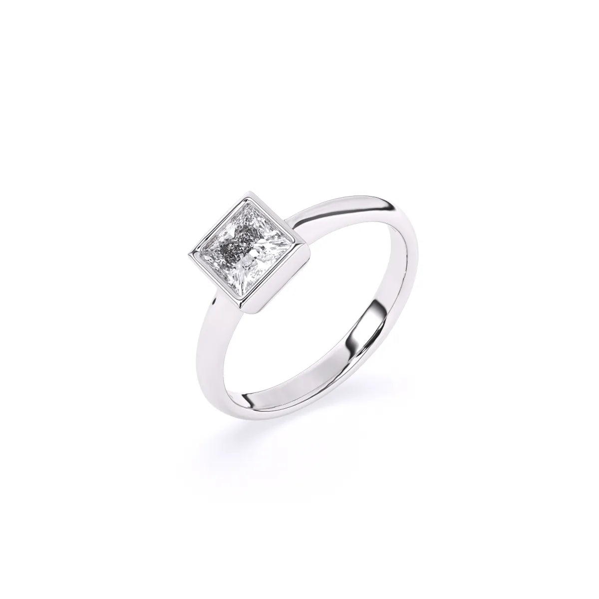 Princess Solitaire Diamond Engagement Ring
