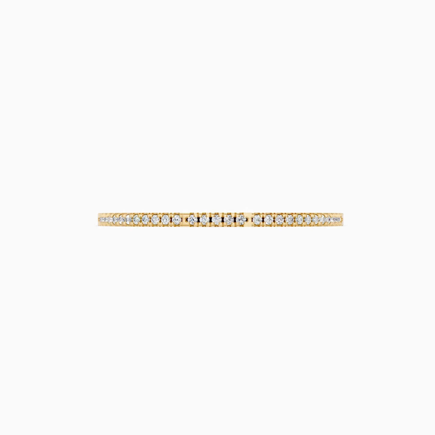 Stackable Half Eternity Diamond Wedding Band