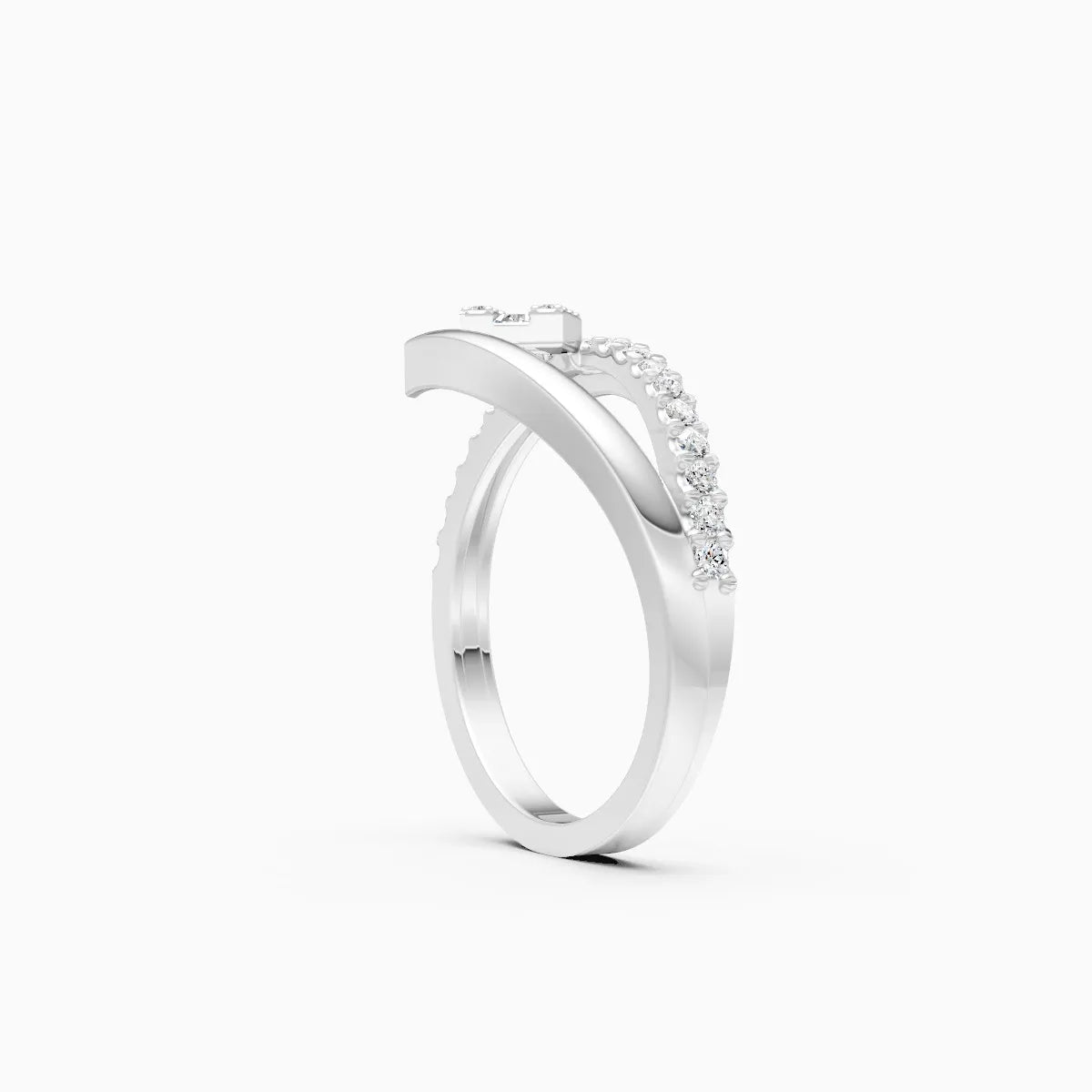 Twin Flow Diamond Cluster Ring