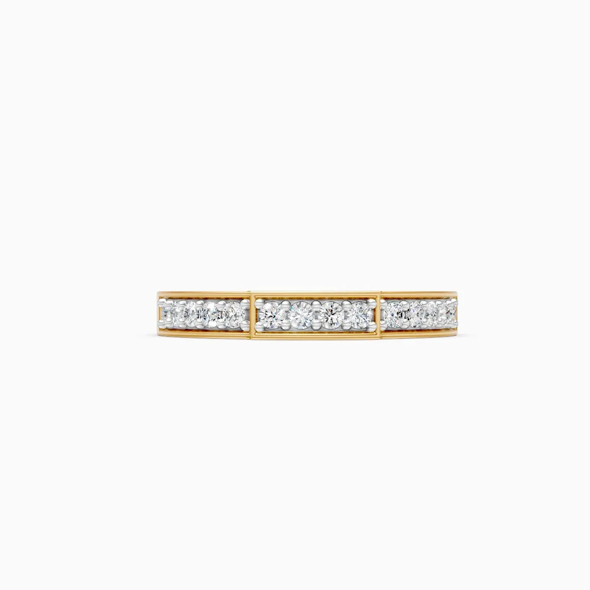 Luxurious Round Diamond Wedding Band