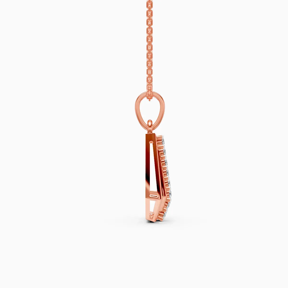 Sculpted Prism Diamond Pendant