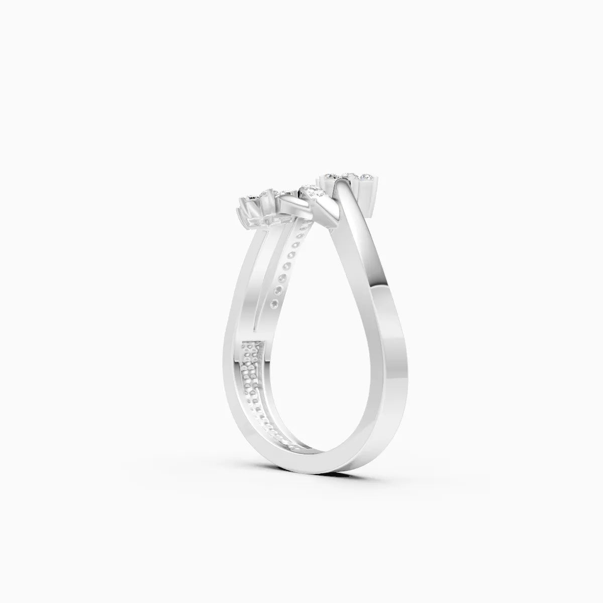 Daisy Duo Twist Diamond Ring