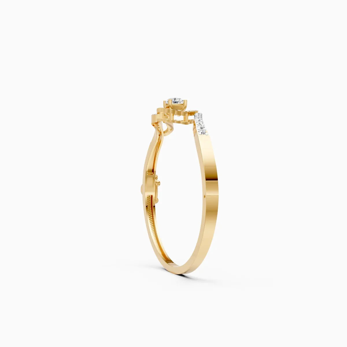 Divine Curl Lab-Grown Diamond Kada