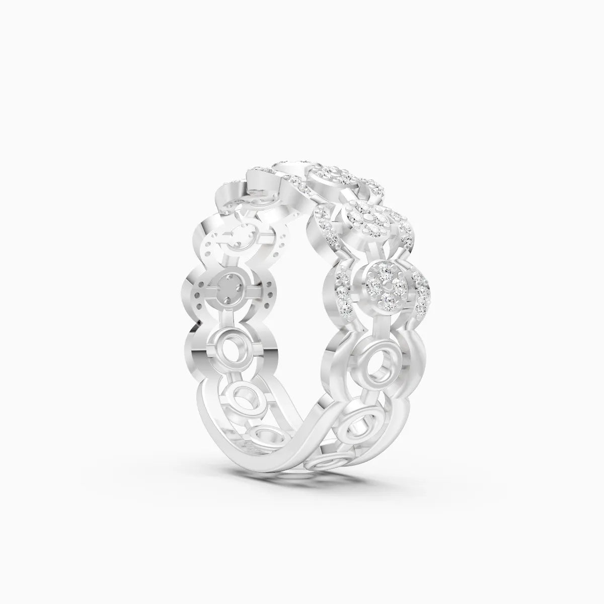 Celestial Charm Multi-Halo Round-Cut Diamond Ring