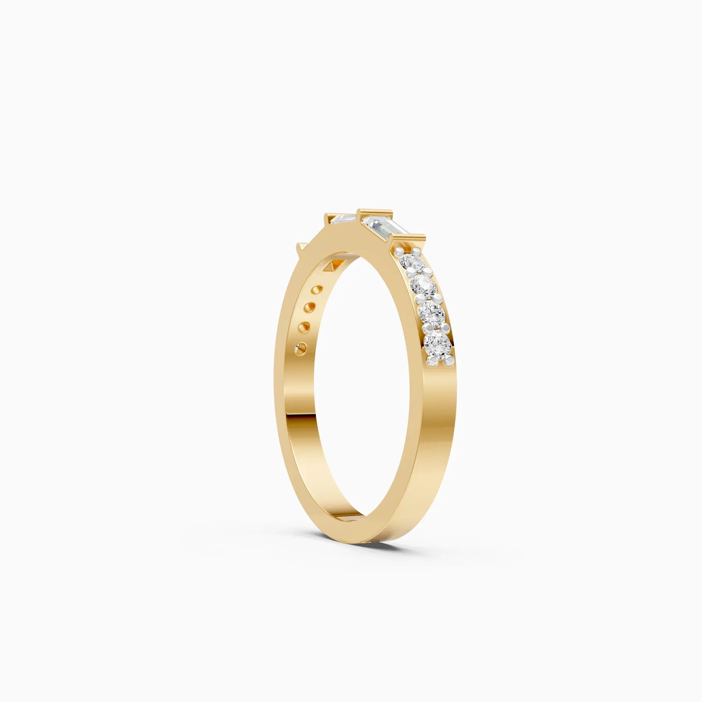 Lab Grown Diamond Half Eternity Band