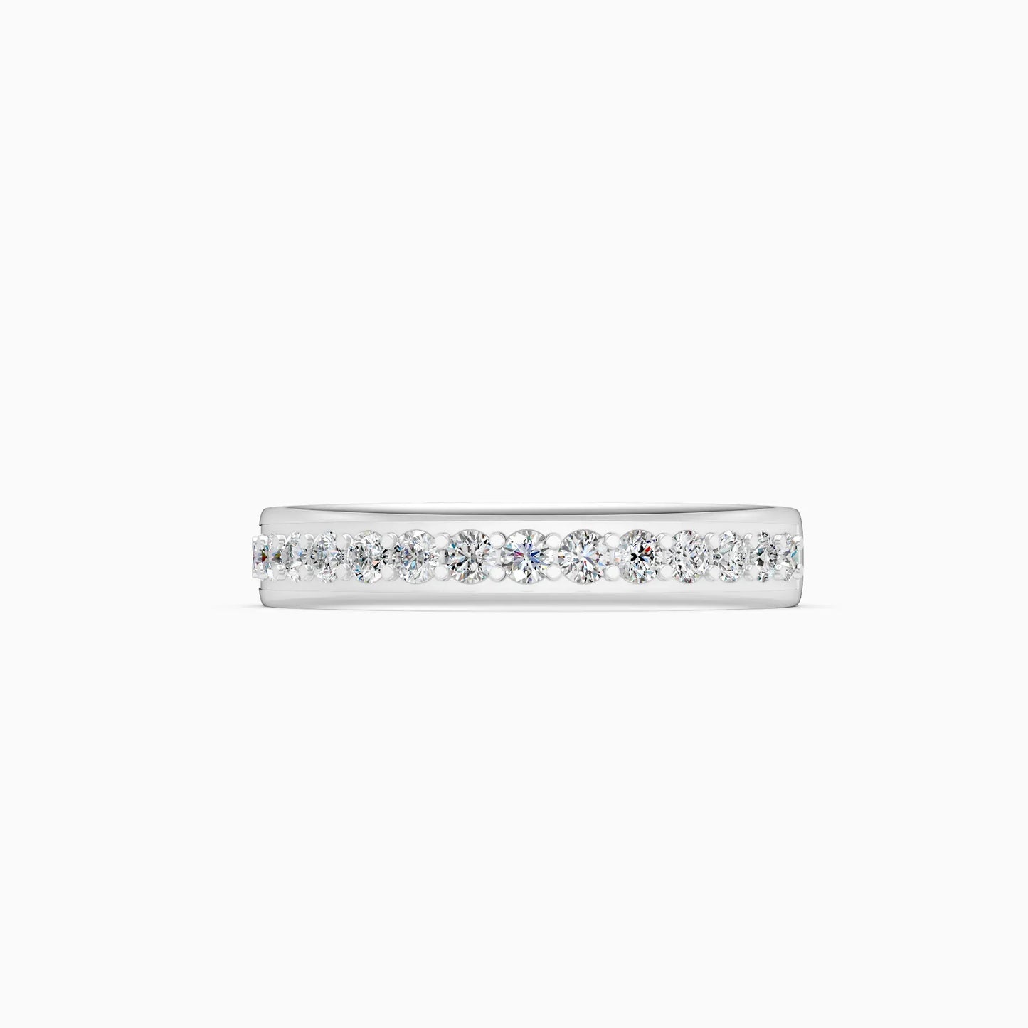 Stackable Diamond Half Eternity Women’s Wedding Band