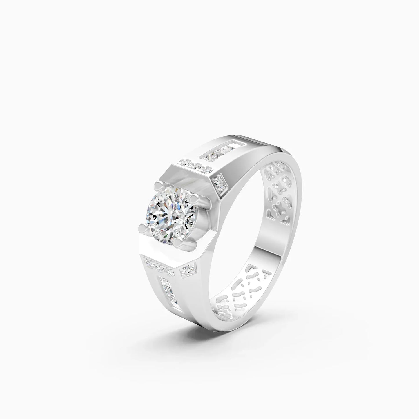 Modern Classic Solitaire Men's Ring