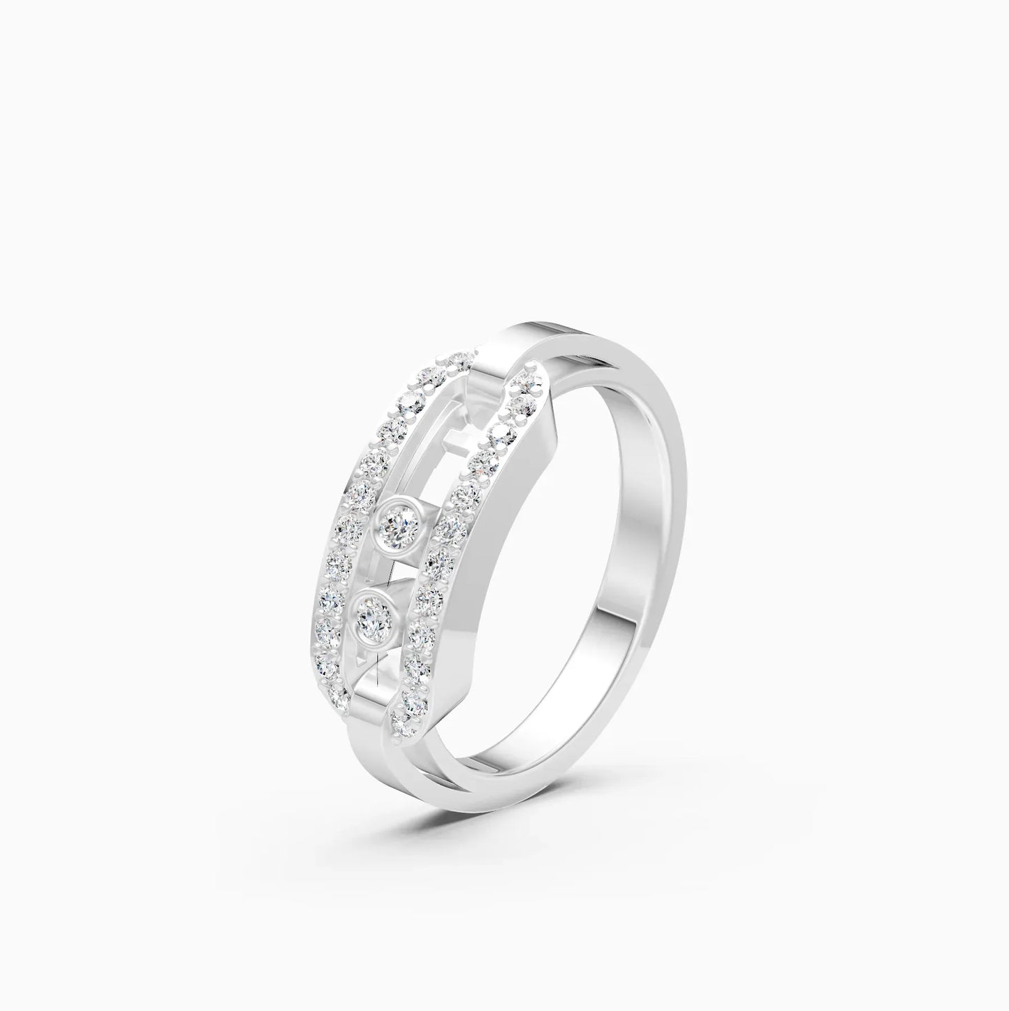 Lab Grown Diamond Open Hexagon Fancy Girls Ring