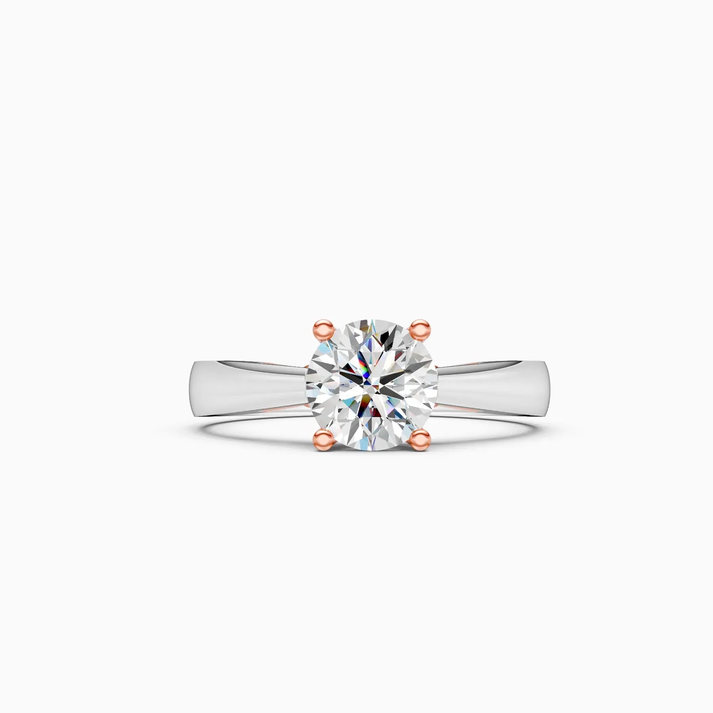 Classic Round Diamond Solitaire Engagement Ring